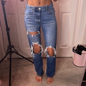 straight leg jeans